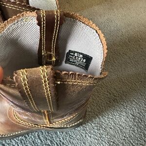 Justin Boots Brown Leather Ankle Bootie